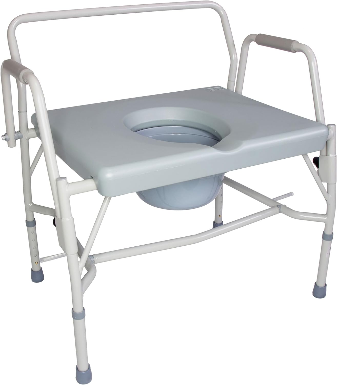 Bariatric drop-arm commode (Bedside toileting)