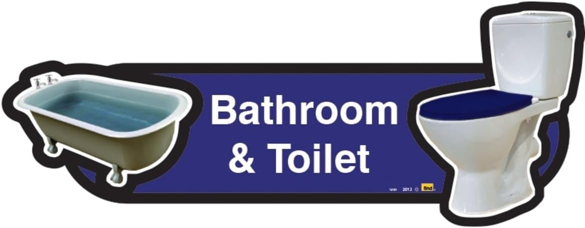 Dementia-friendly toilet door sign (Dementia door sign)