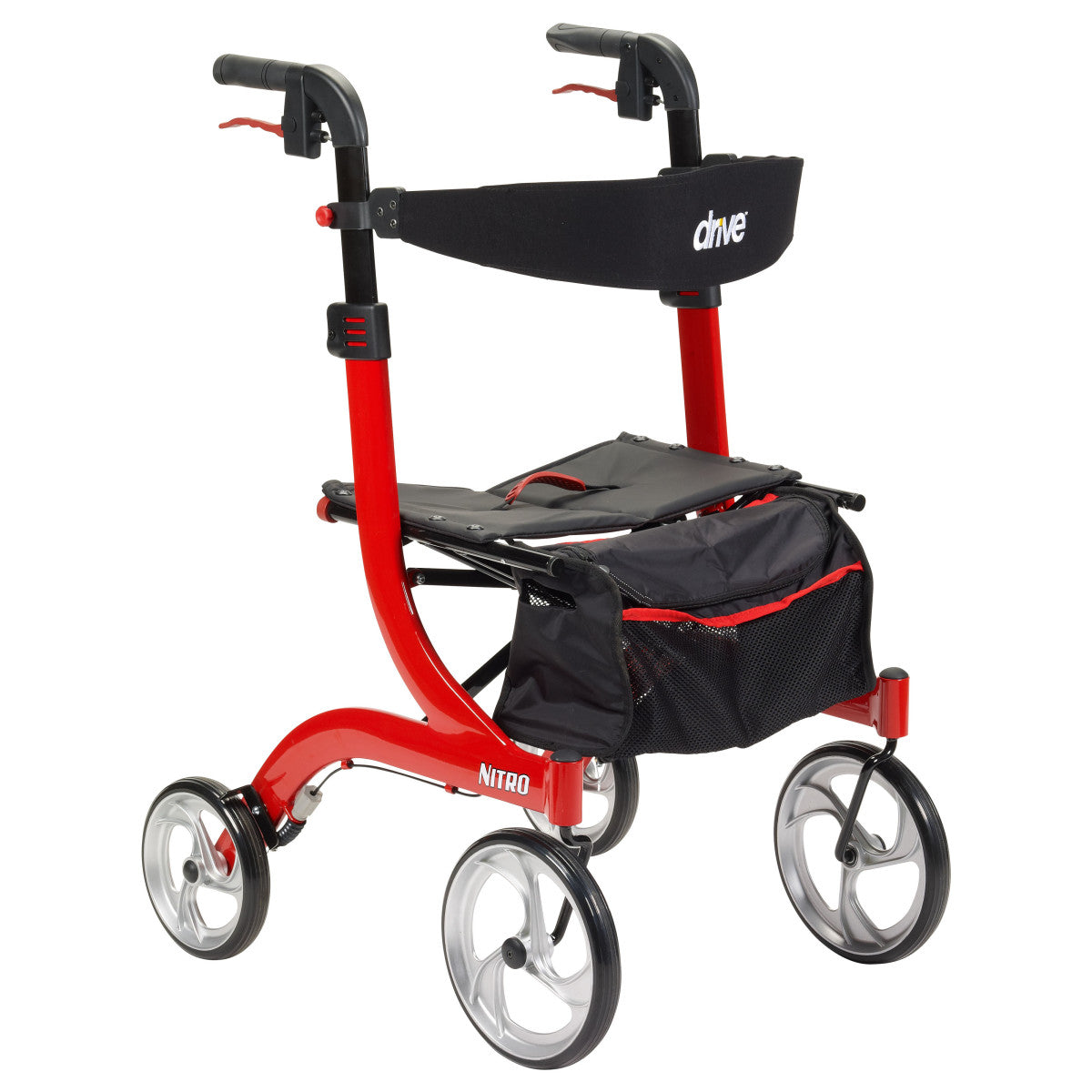 Drive Medical Nitro RTL10266 four-wheel rollator with seat