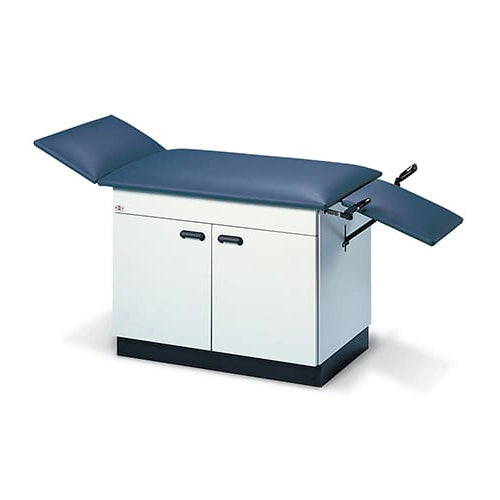 Hausmann Extended 2 In 1 Treatment And Exam Table With Left Side Storage Cabinets (Catalog listing)