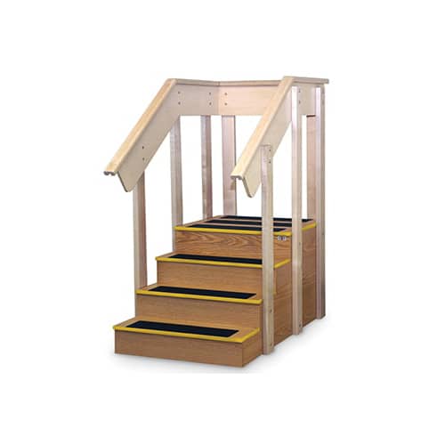 Hausmann Straight Staircase With Platform (Catalog listing)