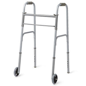 Medline heavy duty walker MDS86410W54B with 5-inch wheels