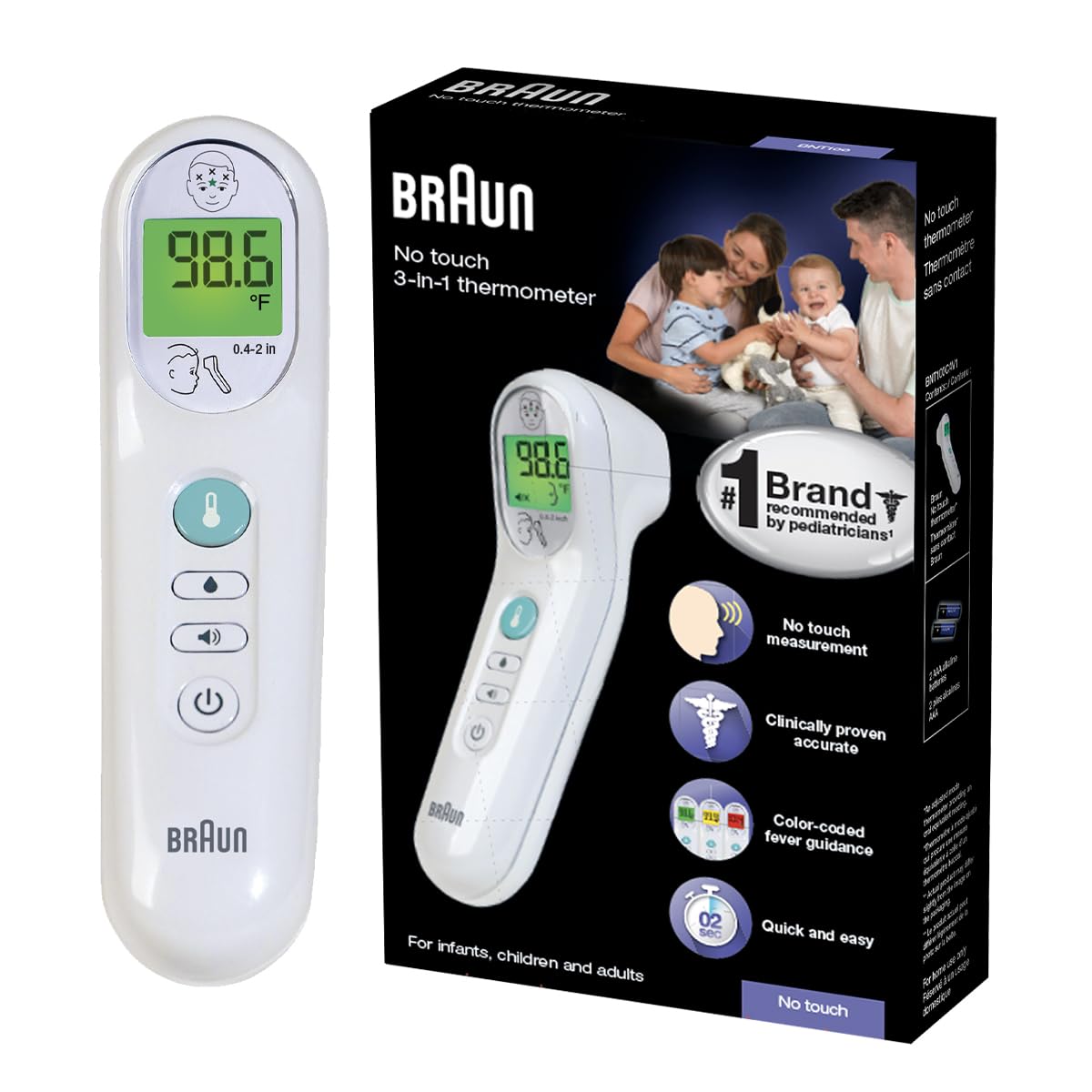 No-touch forehead thermometer (Temperature)