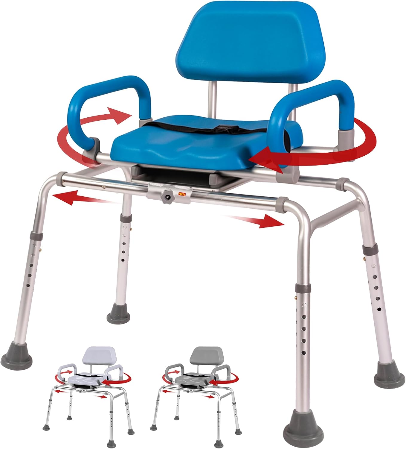 Padded swivel sliding transfer bench (Tub transfers)