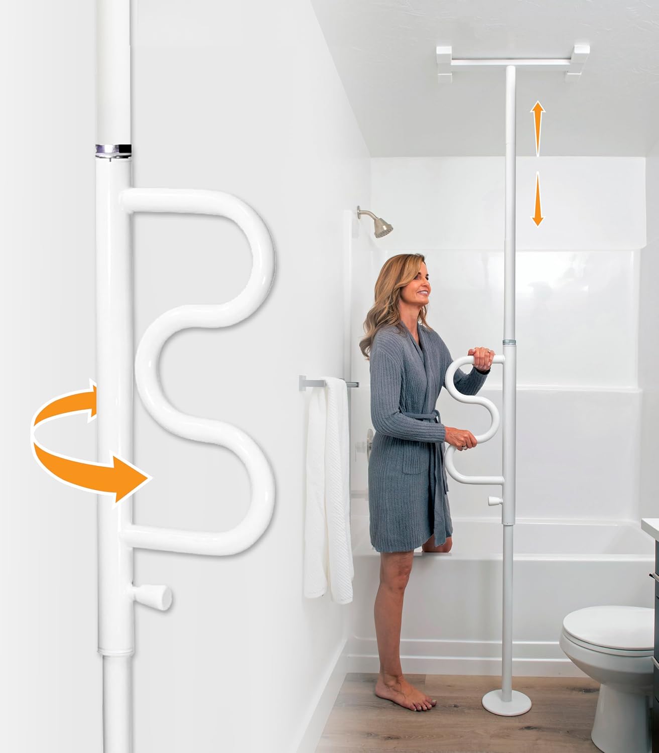 Wonder Pole floor-to-ceiling transfer pole (Vertical transfer support)