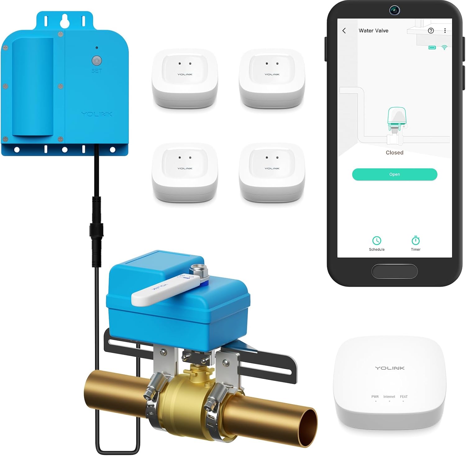 Automatic sink shutoff / leak sensor valve (Water safety)