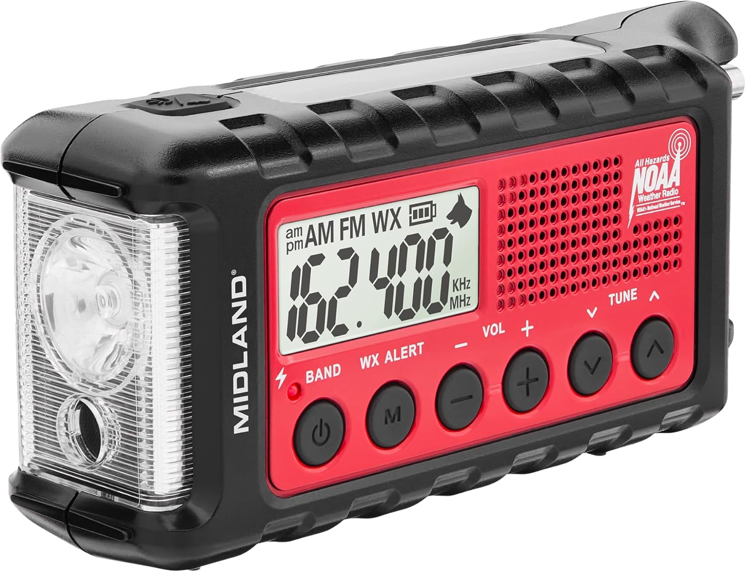 ER310 emergency crank weather radio (Weather alerts)