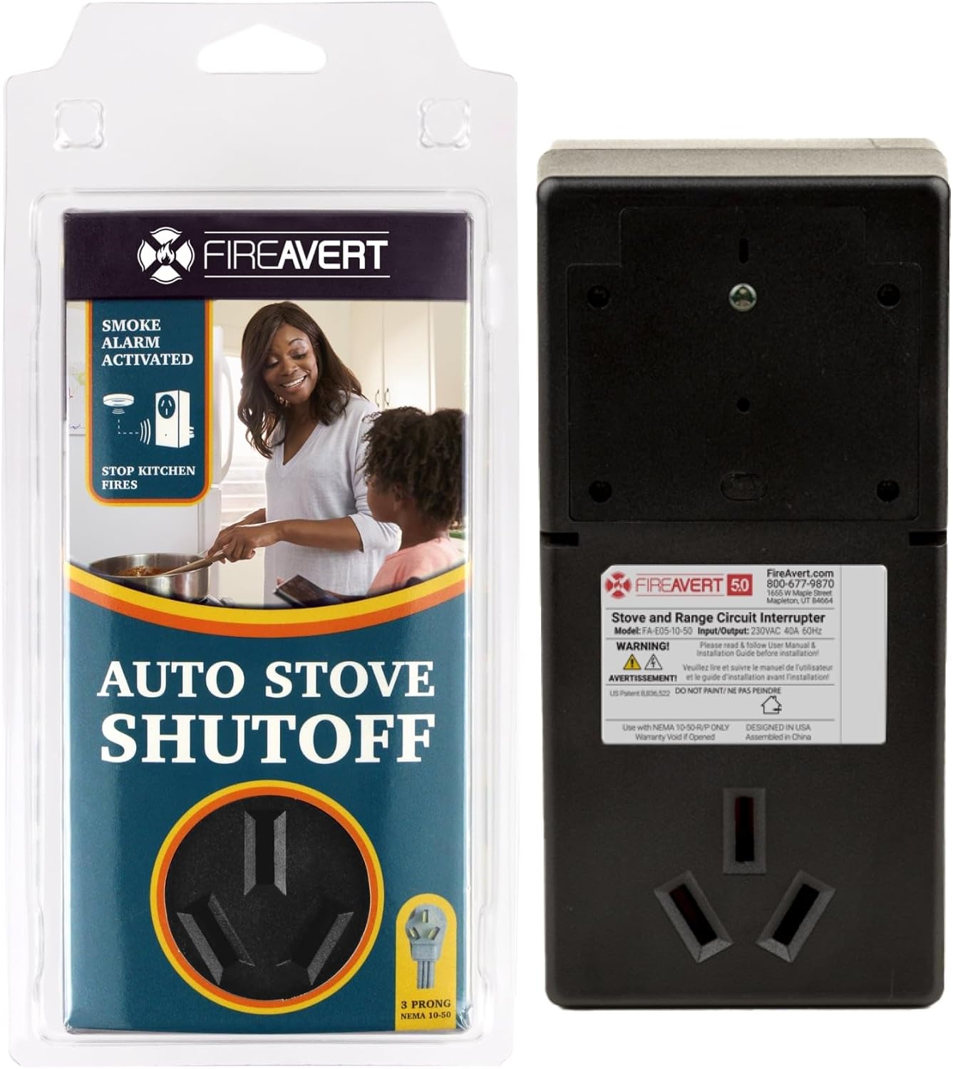 FireAvert electric stove fire prevention device (Stove safety)