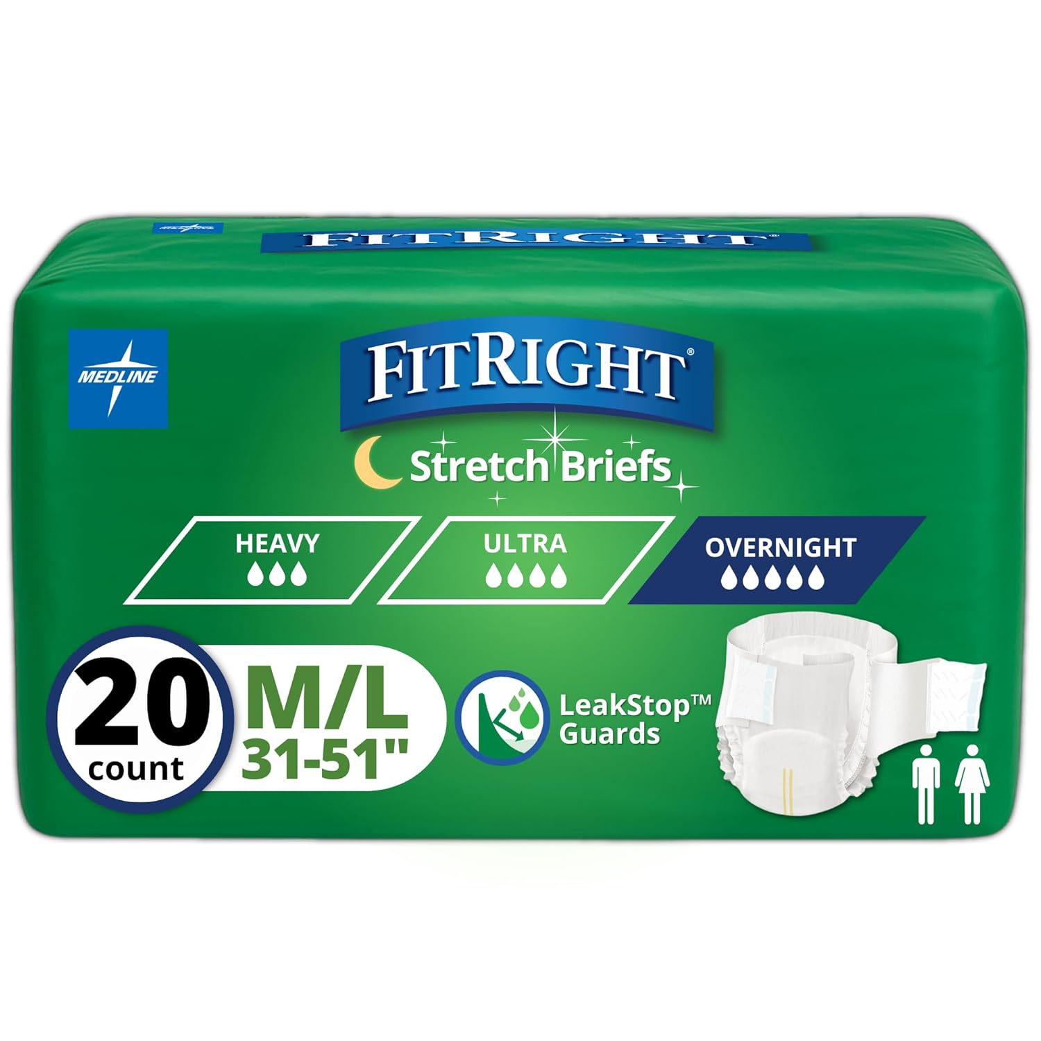 FitRight tab-style briefs (Adult briefs)