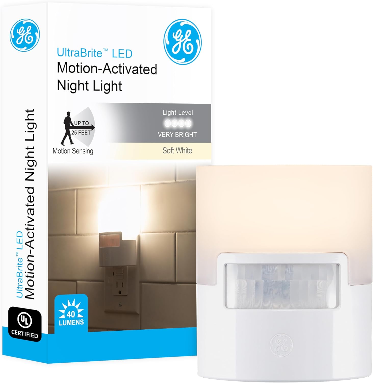 GE UltraBrite Motion-Activated LED Night Light (Motion night light)