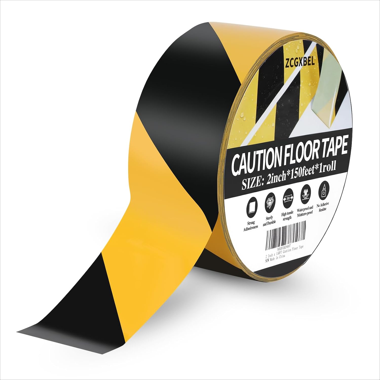 High-contrast stair edge tape (Stair visibility)