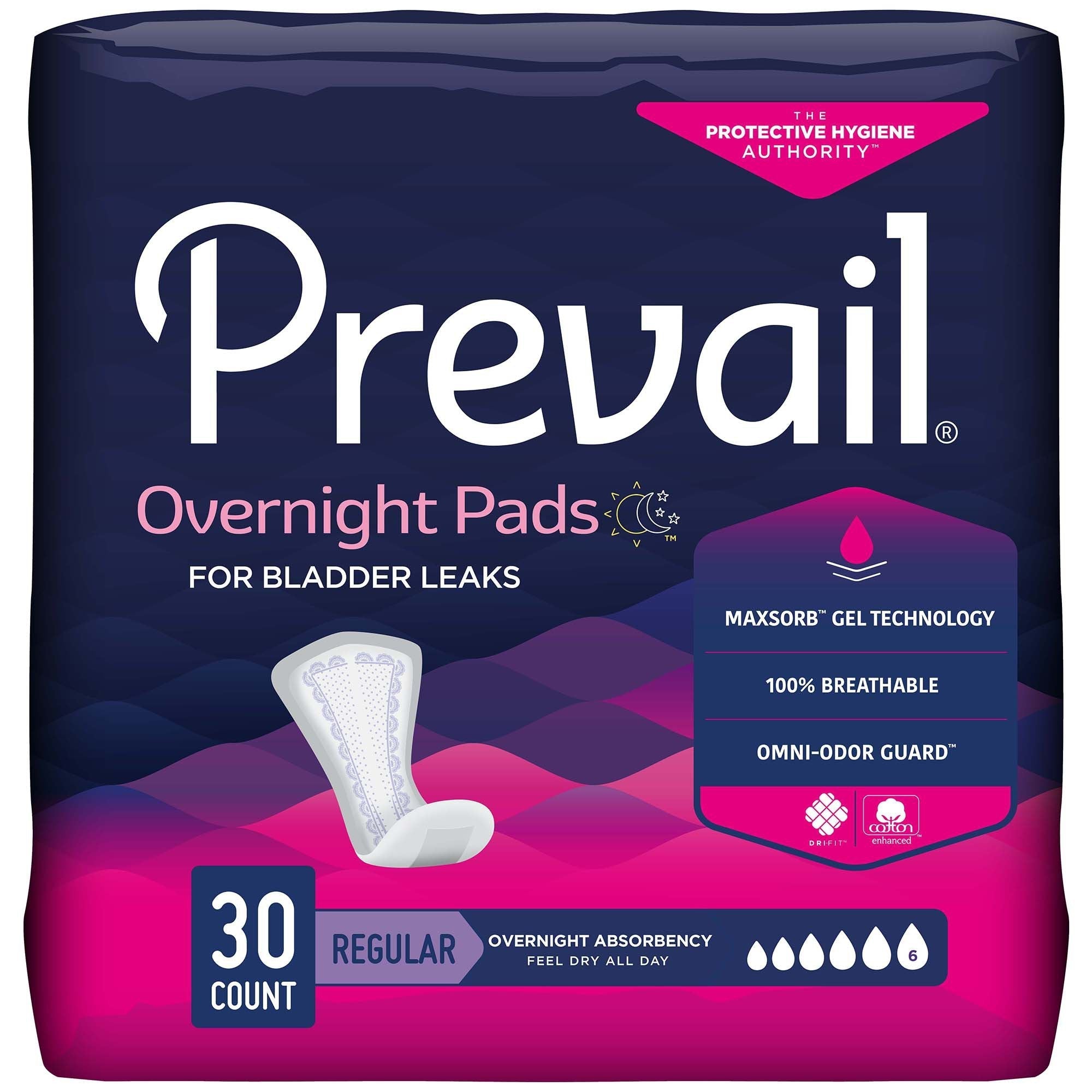 Prevail Overnight Bladder Control Pads (Prevail Overnight)