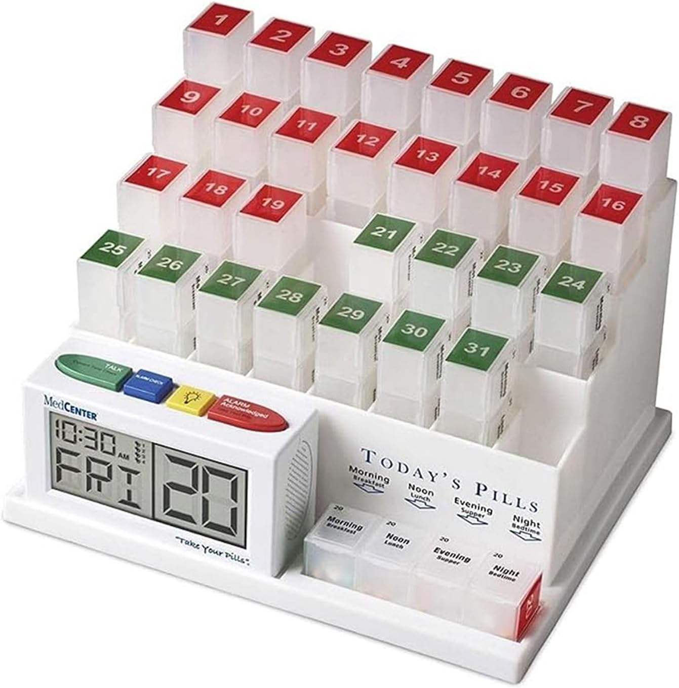MedCenter monthly pill organizer system (Medication organization)