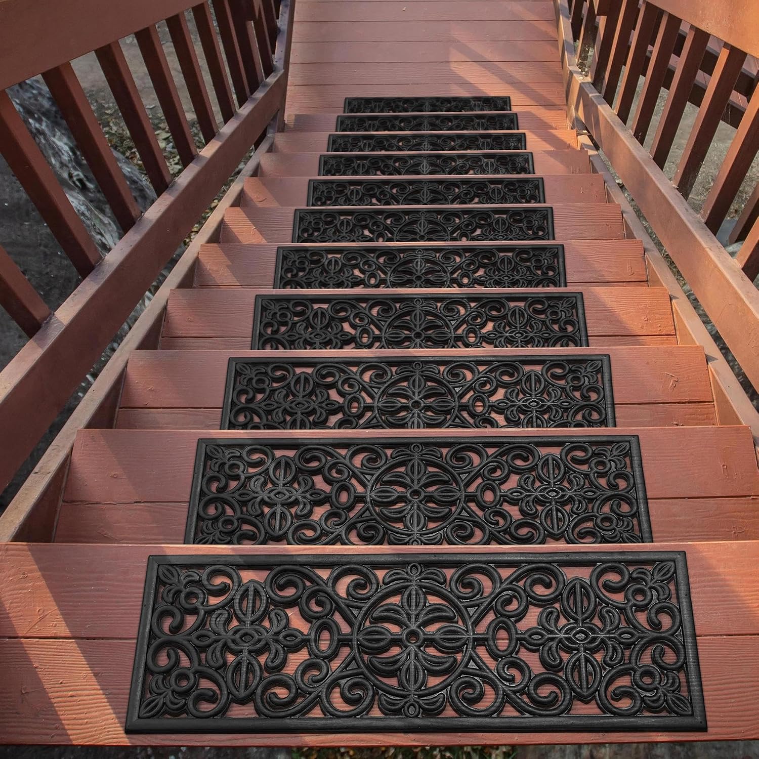 Rubber stair treads (Stair traction)