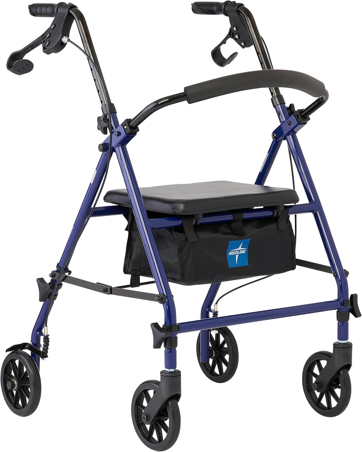 Steel rollator with 6-inch wheels and seat (Rollator)