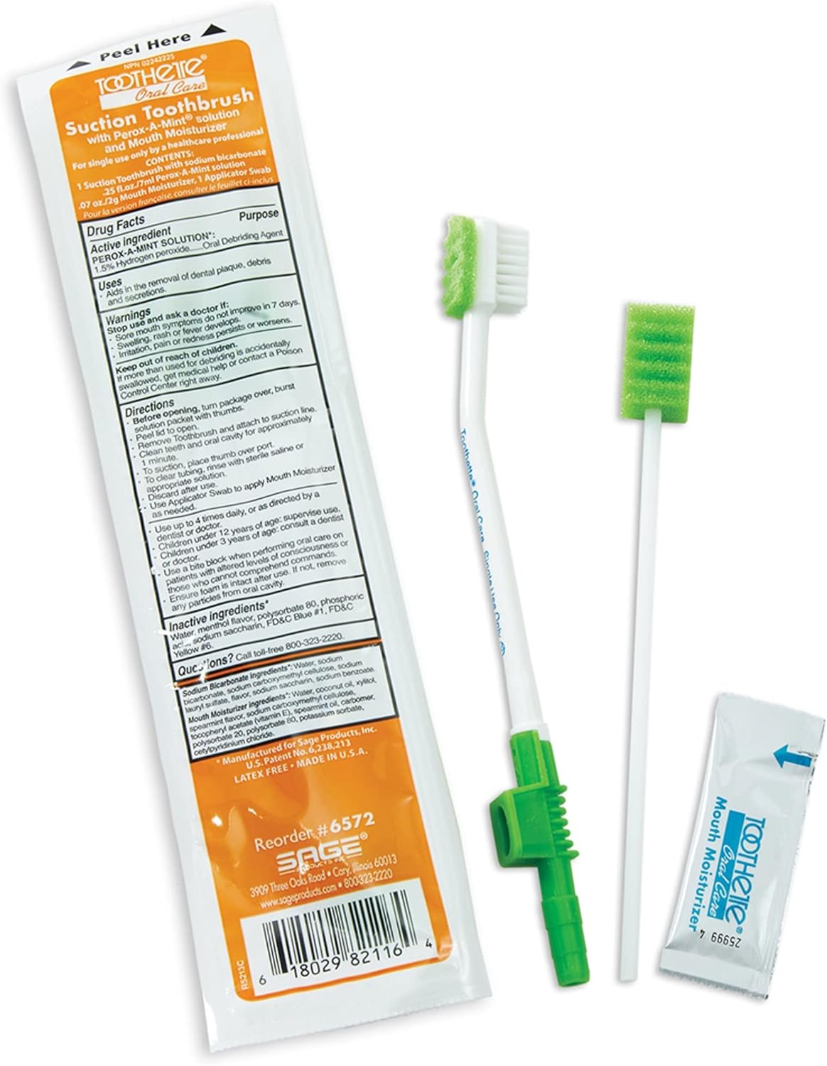 Suction toothbrush / oral care kit (Oral care)