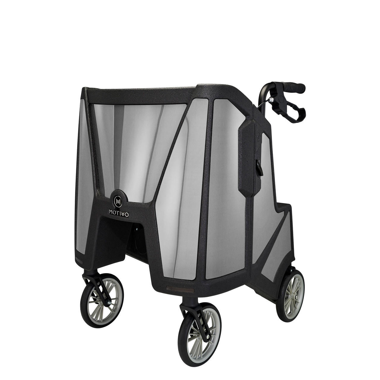 Motivo Tour Rolling Walker With Seat Backrest Storage Upright Rollator 300 Lbs (Catalog listing)