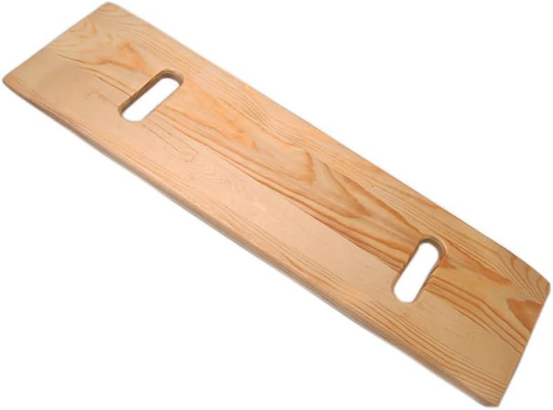 Wood transfer board with handholds (Transfer aids)